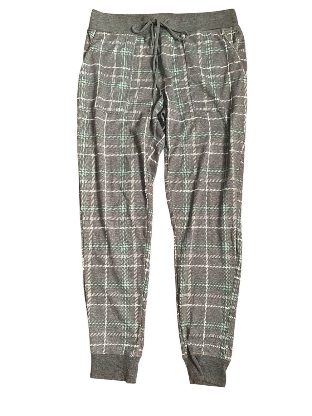 Secret Treasures Gray Plaid Pajama Joggers